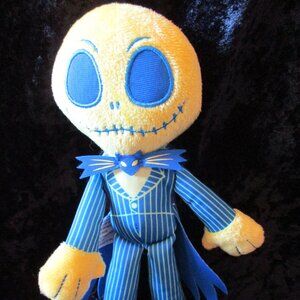 Disney Tim Burton's Nightmare Before Christmas Neon Jack Skellington Plushy  EUC